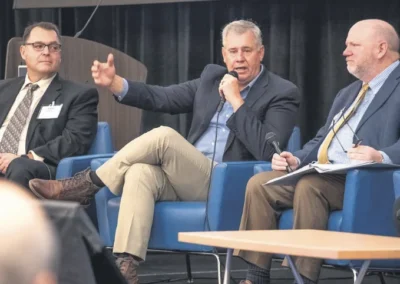 Thurston County EDC Alliance Executive Director Richard DeBolt makes a point during last year’s EXPO.